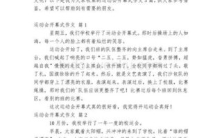 精选运动会作文怎么写_运动会作文开头怎么写