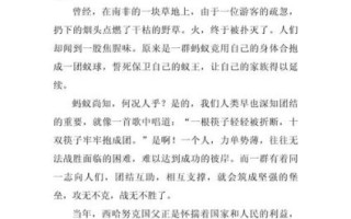 团结就是力量作文怎么写_团结作文素材有哪些