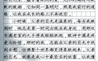 爸爸的目光作文怎么写_如何描写父爱的眼神