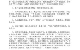 下雨天作文怎么写_描写雨景的优美句子