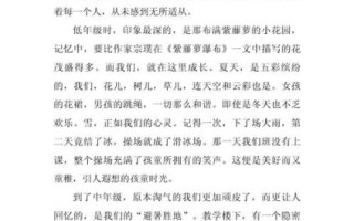 回忆作文300字怎么写_小学生回忆作文范文