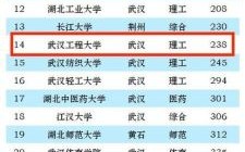 武汉工程大学全国排名_武汉工程大学排名怎么样