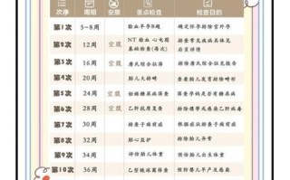 孕妇检查时间表_孕妇检查项目有哪些