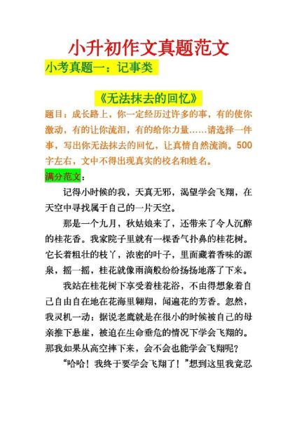 小学升初中作文怎么写_小升初作文题目有哪些-第2张图片-星辰妙记 小学升初中作文怎么写_小升初作文题目有哪些-第2张图片-星辰妙记