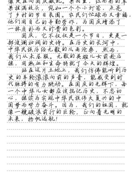 庆国庆作文300字怎么写_如何写出高分国庆作文-第3张图片-星辰妙记 庆国庆作文300字怎么写_如何写出高分国庆作文-第3张图片-星辰妙记