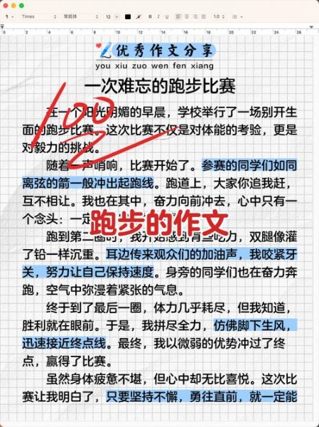 与自己赛跑作文怎么写_如何写出高分立意-第2张图片-星辰妙记