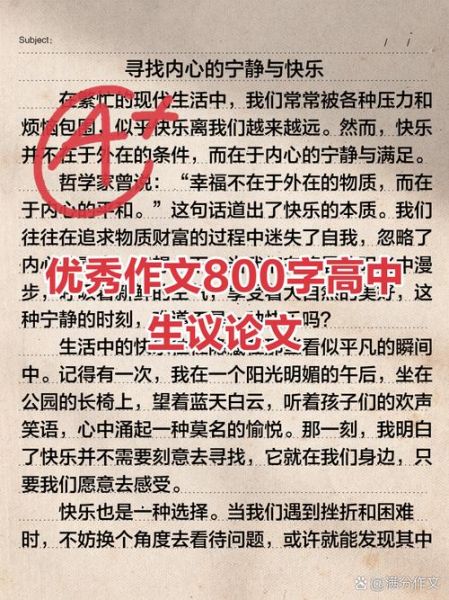 高中作文如何拿高分_优秀作文800字写作技巧-第1张图片-星辰妙记