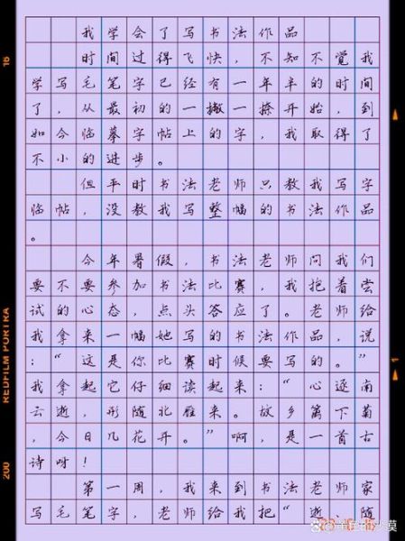 书法作文怎么写_书法作文开头怎么写-第2张图片-星辰妙记