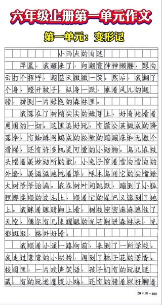 第一单元作文怎么写_第一单元作文写作技巧-第2张图片-星辰妙记