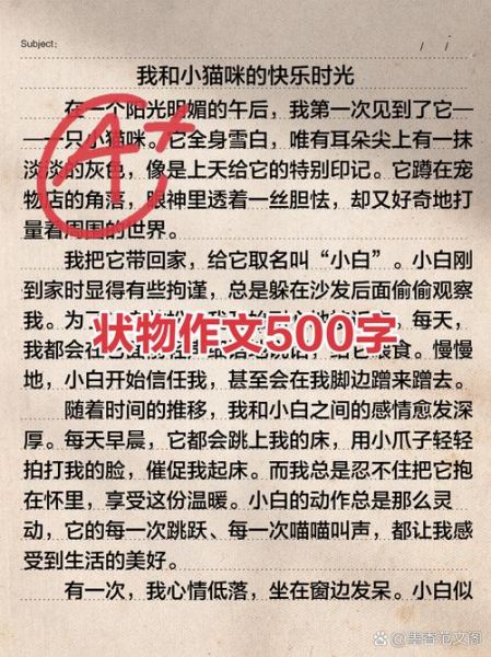 什么是状物作文_状物作文怎么写-第1张图片-星辰妙记