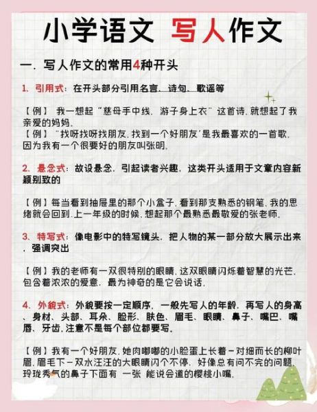 如何写好人物作文_写人作文技巧-第1张图片-星辰妙记 如何写好人物作文_写人作文技巧-第1张图片-星辰妙记