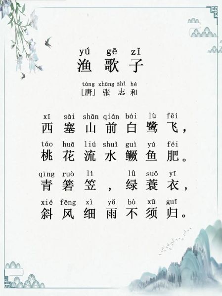 渔歌子怎么写_渔歌子写作技巧-第2张图片-星辰妙记 渔歌子怎么写_渔歌子写作技巧-第2张图片-星辰妙记