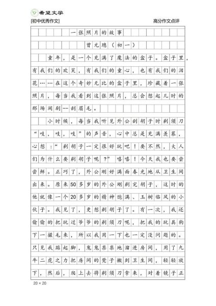 如何写好一篇作文_照片里的故事怎么写-第3张图片-星辰妙记