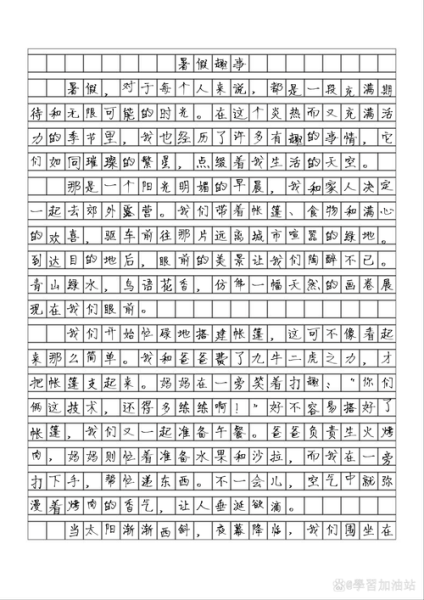 暑假趣事作文450字怎么写_暑假趣事有哪些素材-第2张图片-星辰妙记