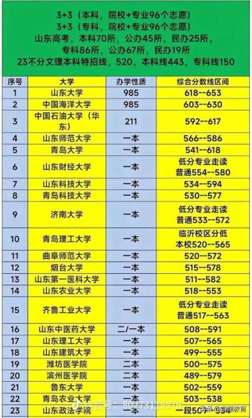 山东二本大学排名及分数线_2024最新数据-第3张图片-星辰妙记 山东二本大学排名及分数线_2024最新数据-第3张图片-星辰妙记