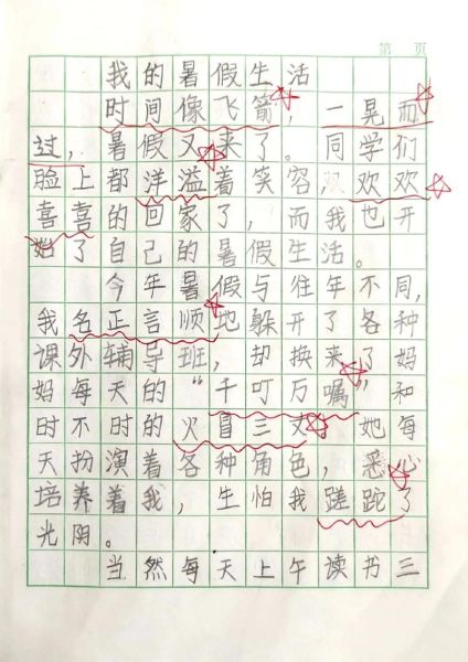 五年级下册暑假作文怎么写_如何写出800字-第1张图片-星辰妙记