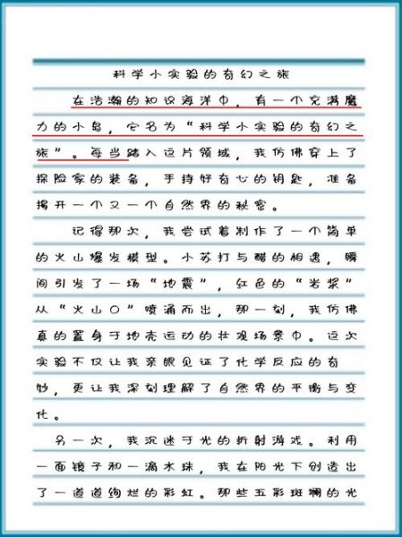 小学生小实验作文100字怎么写_100字科学实验作文范例-第1张图片-星辰妙记