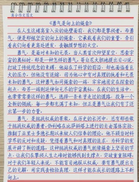 勇气作文600字怎么写_如何写出打动人心的勇气故事-第3张图片-星辰妙记