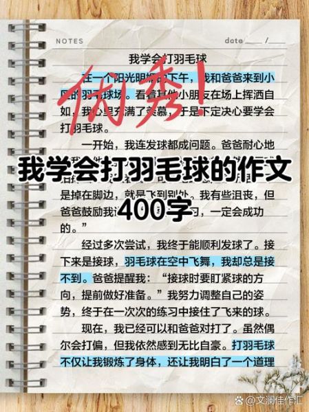 打羽毛球作文怎么写_打羽毛球作文开头怎么写-第1张图片-星辰妙记
