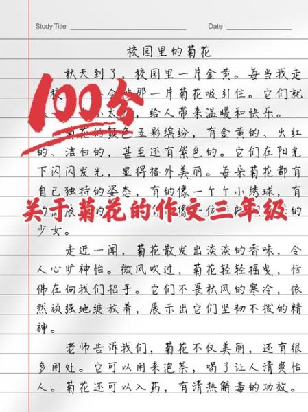 菊花作文怎么写_菊花象征意义有哪些-第2张图片-星辰妙记