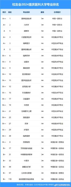 重庆医科大学全国排名第几_就业前景如何-第1张图片-星辰妙记