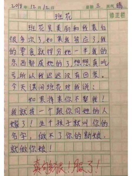 小学生奇葩作文怎么写_为什么老师总给高分-第2张图片-星辰妙记