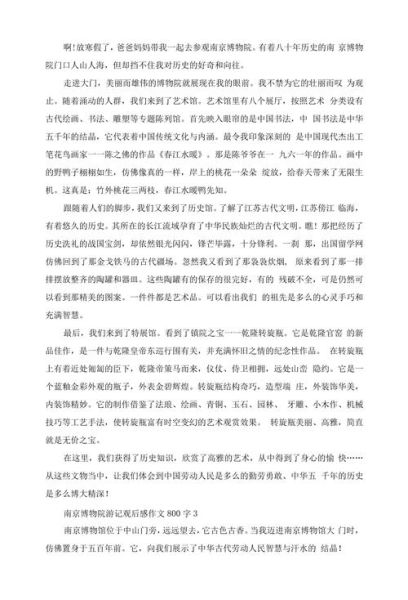 南京之旅作文怎么写_南京旅游作文800字范文-第1张图片-星辰妙记