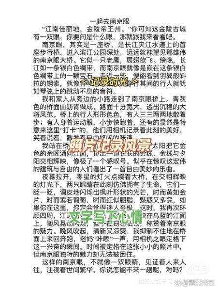 南京之旅作文怎么写_南京旅游作文800字范文-第2张图片-星辰妙记