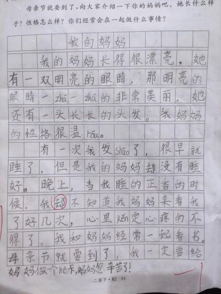 我的妈妈作文怎么写_二年级写人范文-第1张图片-星辰妙记