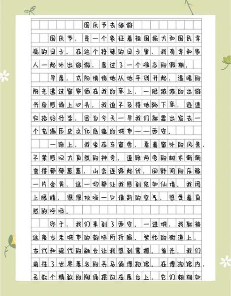 国庆游作文怎么写_国庆旅游作文800字范文-第1张图片-星辰妙记