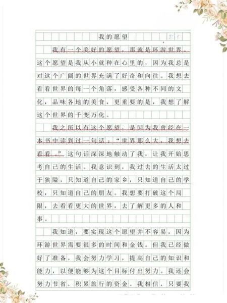 我的心愿作文怎么写_我的心愿500字范文-第1张图片-星辰妙记