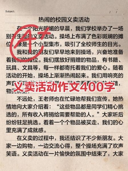 写活动的作文怎么写_活动作文开头结尾怎么写-第2张图片-星辰妙记