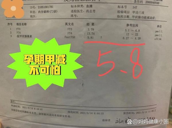 孕妇甲功三项参考值是多少_孕期甲减标准-第2张图片-星辰妙记