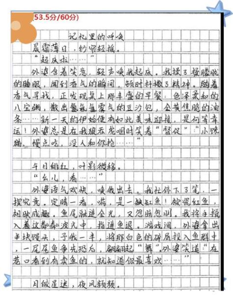 作文什么的记忆_如何写出高分记叙文-第1张图片-星辰妙记