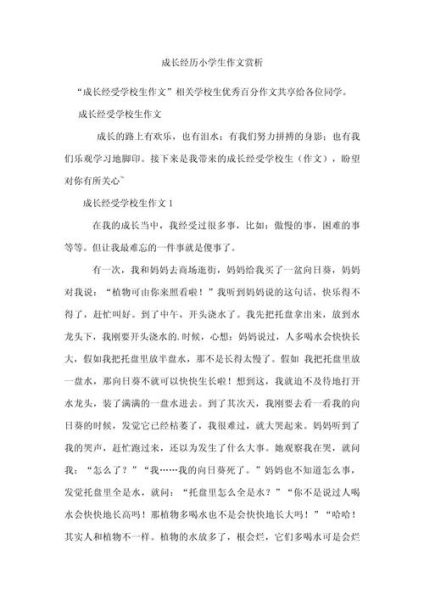 成长中的事情怎么写_如何写出真情实感-第3张图片-星辰妙记