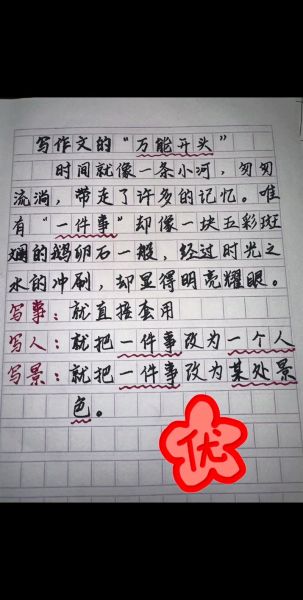如何写好作文开头_万能开头模板有哪些-第2张图片-星辰妙记