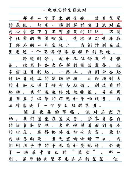 过生日作文怎么写_写生日作文有哪些技巧-第2张图片-星辰妙记