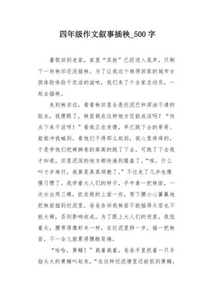 插叙作文500字怎么写_插叙作文500字范文-第1张图片-星辰妙记