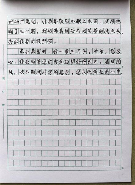 扫墓作文怎么写_清明节扫墓作文800字-第3张图片-星辰妙记