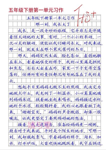 那一刻我长大了作文怎么写_那一刻我长大了600字范文-第1张图片-星辰妙记