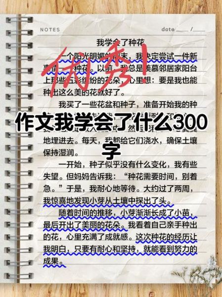 我学会了什么作文300字怎么写_如何写出真情实感-第2张图片-星辰妙记