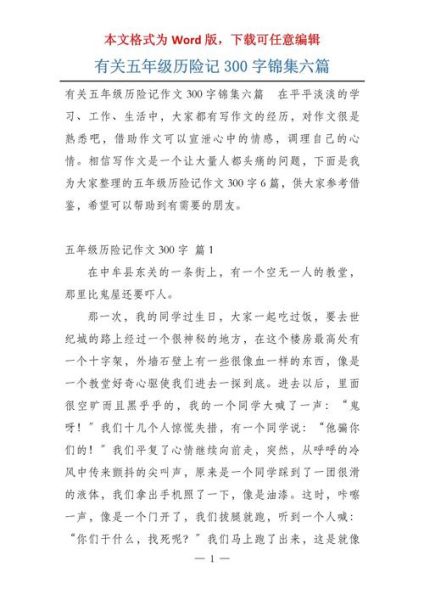 作文历险记300字怎么写_作文历险记300字范文-第1张图片-星辰妙记