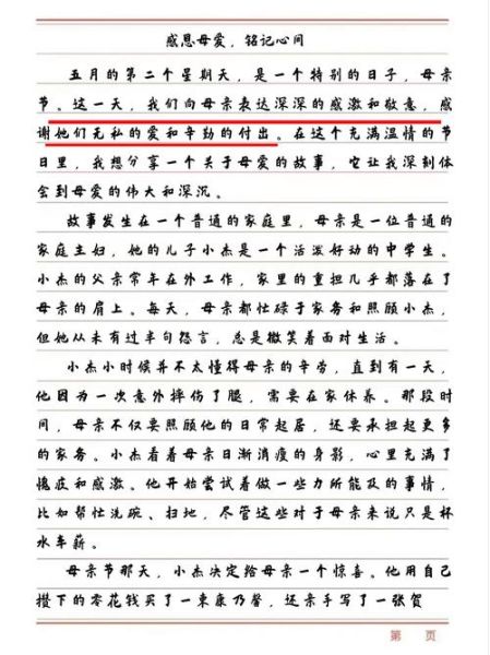 二年级母亲节作文怎么写_二年级母亲节作文写什么好-第2张图片-星辰妙记