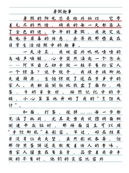 暑假见闻作文500字怎么写_暑假见闻作文500字写作技巧-第3张图片-星辰妙记