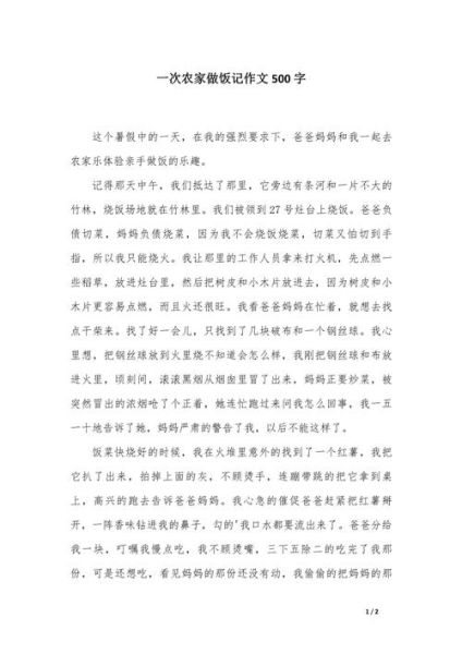 怎样写好关于做饭的作文_做饭作文怎么写才生动-第2张图片-星辰妙记