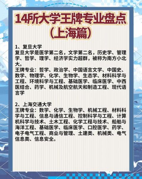 上海名牌大学有哪些_如何报考上海名牌大学-第3张图片-星辰妙记