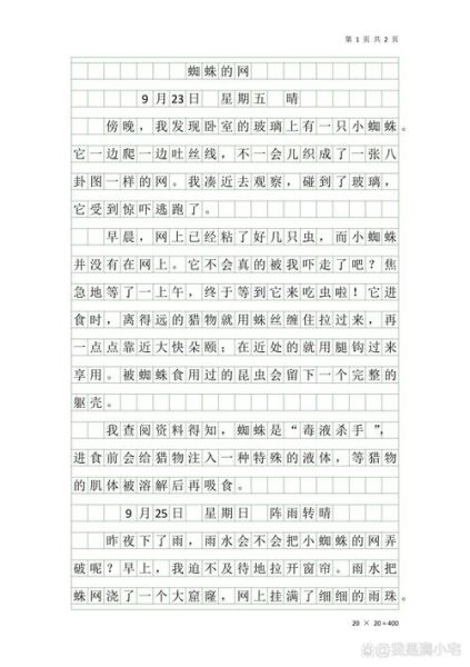 观察日记怎么写_观察日记格式要求-第2张图片-星辰妙记